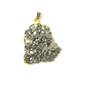 Vintage Pyrite Nugget Pendant
